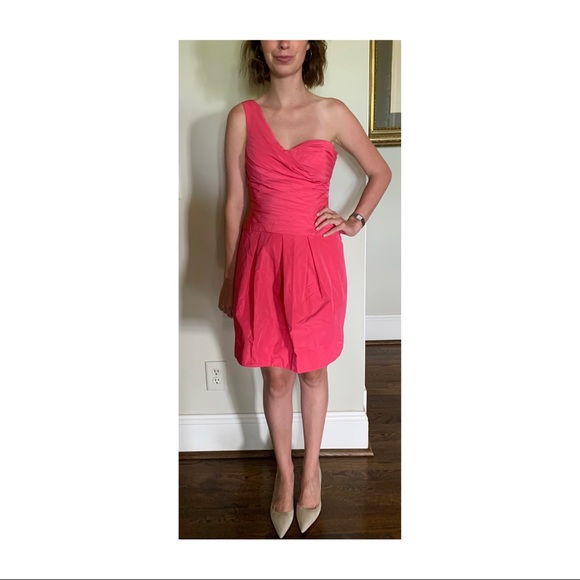 BCBGMaxAzria Dresses & Skirts - Hot pink taffeta BCBG cocktail dress